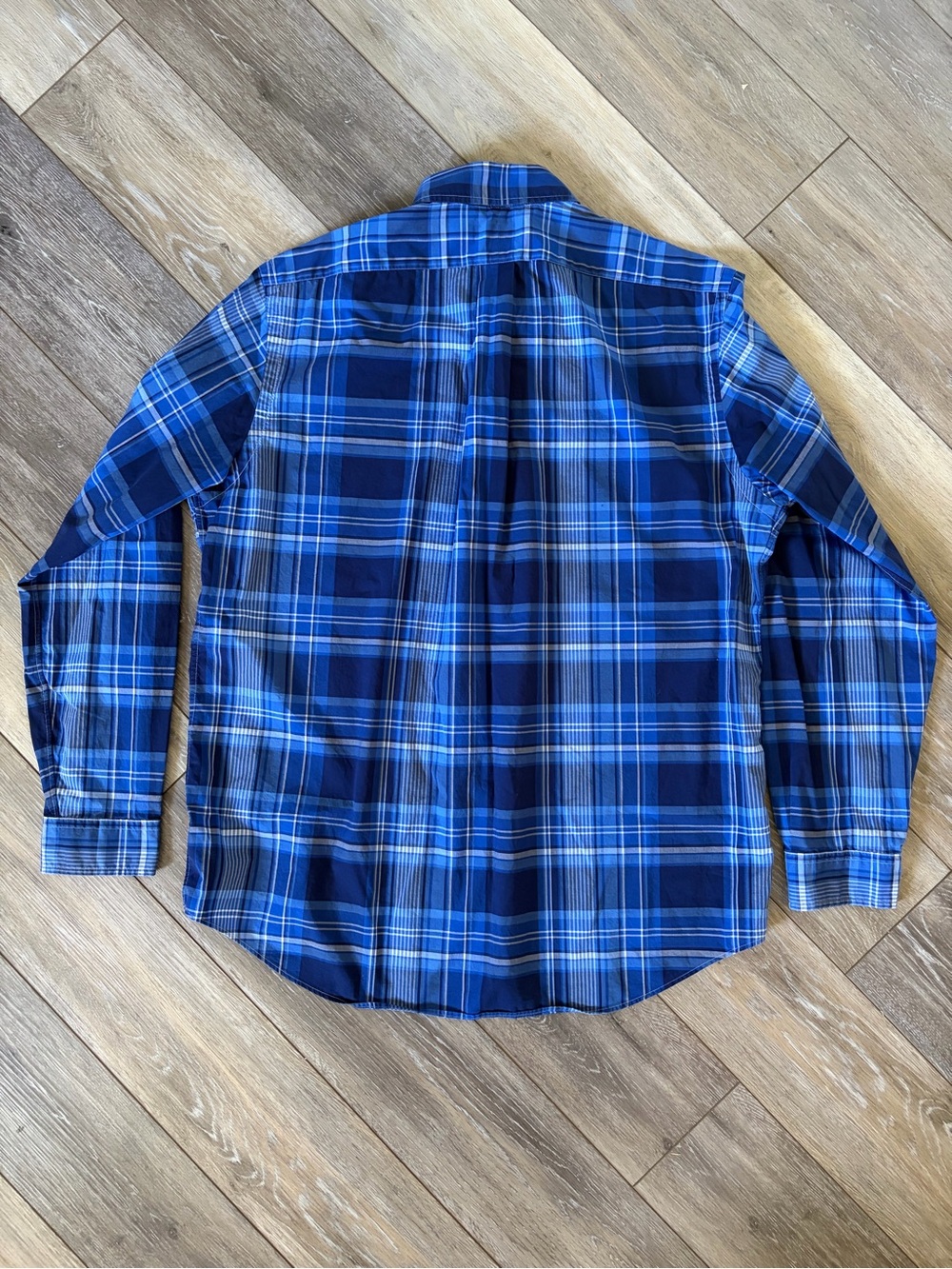 Ralph Lauren Blue Multi-Plaid Button-Down Shirt - Picture 6 of 6